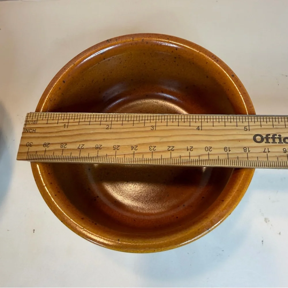 2 Villeroy & Boch Vilbofour Auberge Pumpkin Orange  BAKING DISH 6.5” and 5” Set